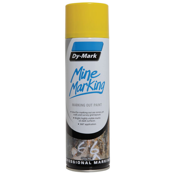 DY-MARK MINE MARKING HORIZONTAL YELLOW 350G AEROSOL